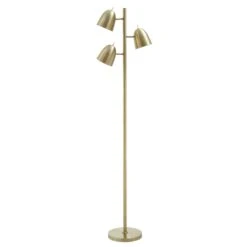 Premier® Olivia's Soft Industrial Collection - Newton Floor Lamp In Brass Finish