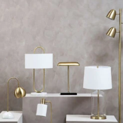 Premier® Olivia's Soft Industrial Collection - Newton Floor Lamp In Brass Finish -Best Home Decor Store 5511570 10