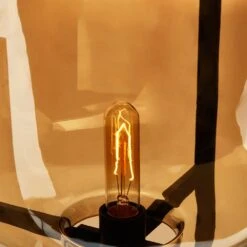 Premier® Olivia's Soft Industrial Collection - Tinto Champagne Glass Floor Lamp -Best Home Decor Store 5511616 05