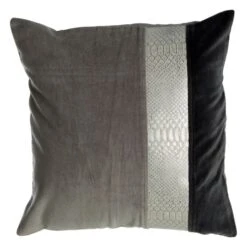 Grey And Black Cushion