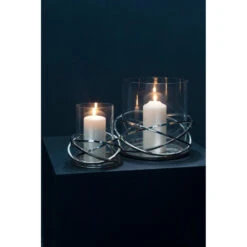 Olivia's Luxe Collection - Twist Candle Holder In Silver | Outlet -Best Home Decor Store 5519016 liv 02 Medium 20 b2027731 1284 4814 bfba 0d2d3b5ed2b6