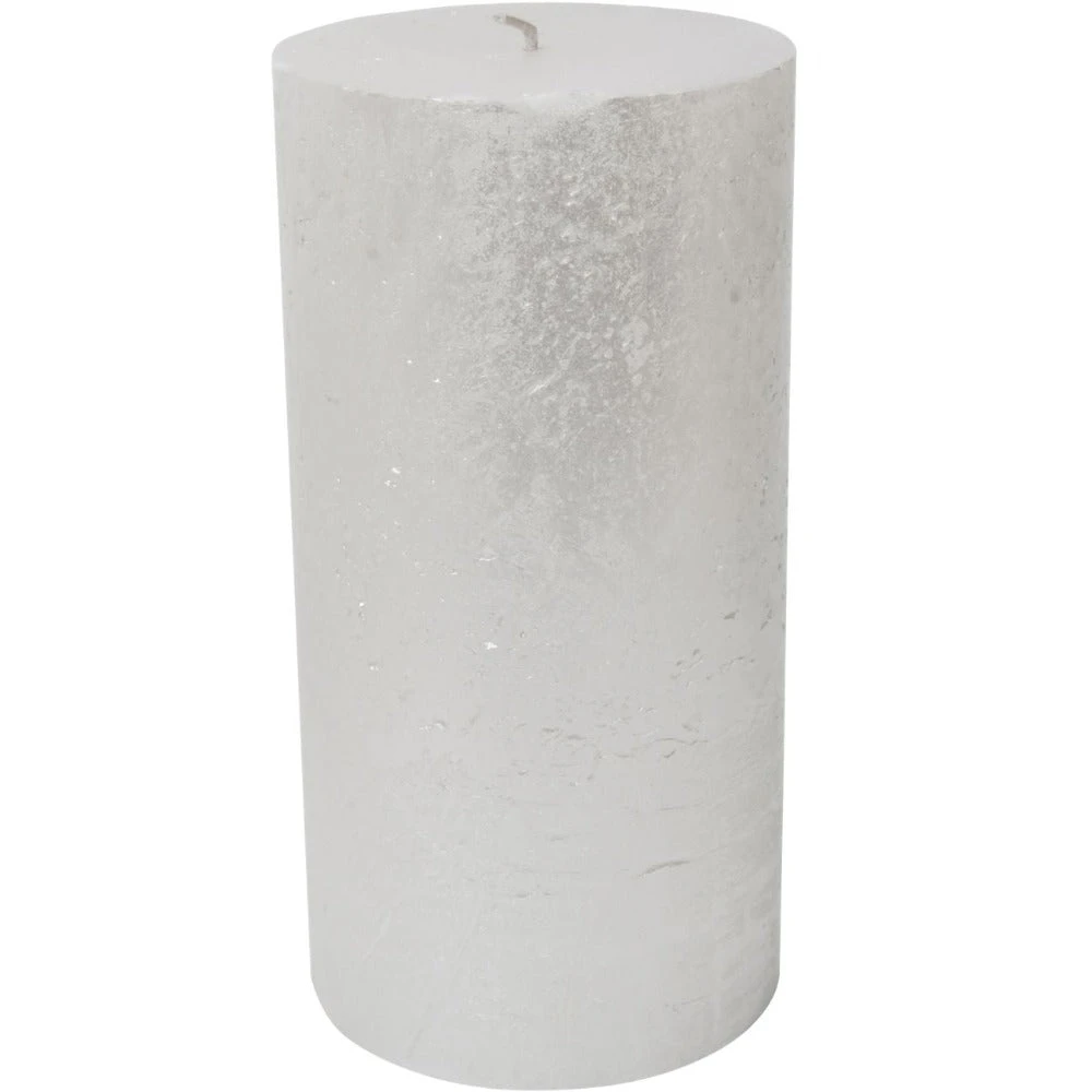 Libra Interiors Rustica Pillar Candle Pearl 1 Libra Interiors Rustica Pillar Candle Pearl