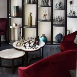 Libra Interiors Antique Balloon Couple Sculpture In Bronze -Best Home Decor Store 701682 3