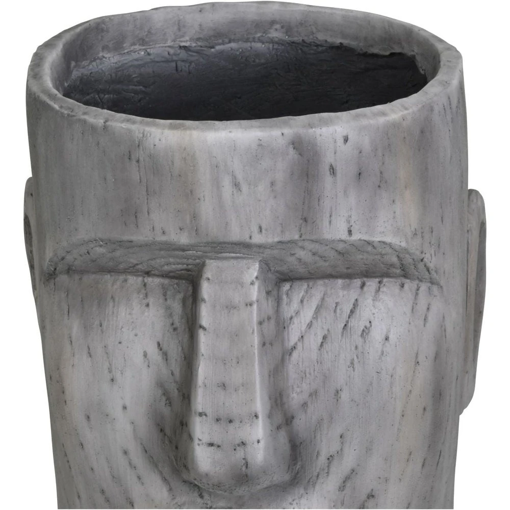 Libra Interiors Small Easter Island Head Planter 3 Libra Interiors Small Easter Island Head Planter - Image 3