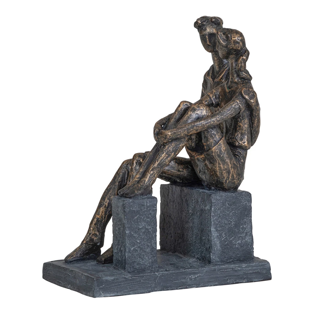 Libra Interiors Bronze Blocks Couple 2 Libra Interiors Bronze Blocks Couple - Image 2
