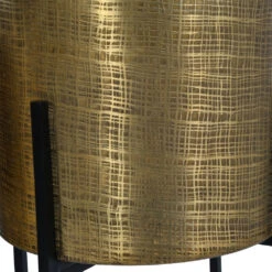 Libra Interiors Set Of 2 Clyde Floor Standing Planters Brass -Best Home Decor Store 704259 C