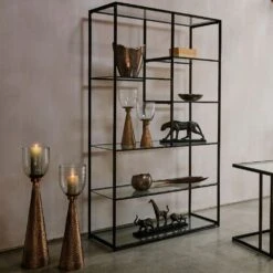 Libra Interiors Cubist Resin Leopard Sculpture -Best Home Decor Store 704294 1