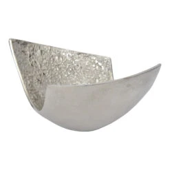 Libra Interiors Iconic Silver Peel Bowl Small 8 Libra Interiors Iconic Silver Peel Bowl Small -Best Home Decor Store 704336 02
