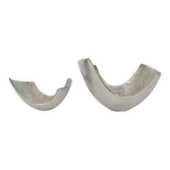 Libra Interiors Iconic Silver Peel Bowl Small 11 Libra Interiors Iconic Silver Peel Bowl Small -Best Home Decor Store 704336 05