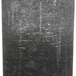 Libra Interiors Black And Silver Ombre Pillar Candle 10X20 Cm -Best Home Decor Store 704681 02