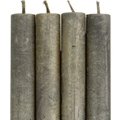 Libra Interiors Set Of 4 Black And Gold Ombre Dinner Candles -Best Home Decor Store 704684 02