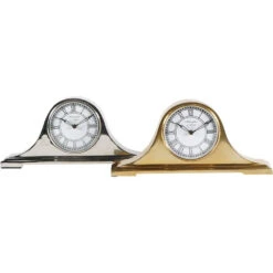 Libra Interiors Retro Carriage Mantel Clock In Brass Finish -Best Home Decor Store 704837 389