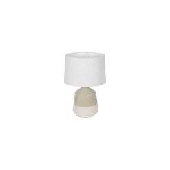 Libra Interiors Canterbury Soft Green Dipped Glaze Table Lamp With Ivory Coolie Shade -Best Home Decor Store 704859 501