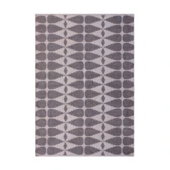 Libra Interiors Ayudar Jacquard Woven Rug In Ivory, Grey & Charcoal 160x230