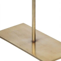 Libra Interiors Dark Travertine Mantle Clock On Gold Stand -Best Home Decor Store 704940 D