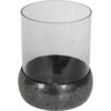 Libra Interiors Dusky Finish Medium Glass Hurricane