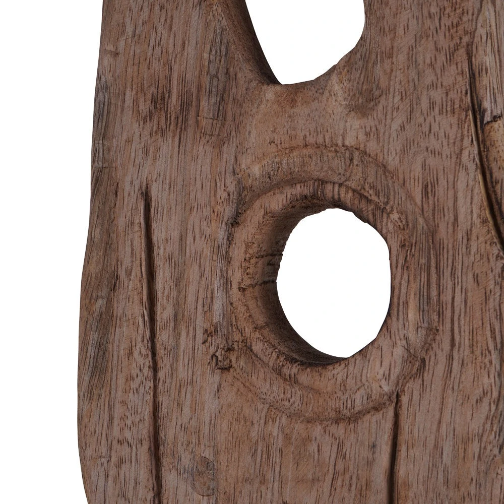 Libra Interiors Carved Wood Textured Sculpture Large 2 Libra Interiors Carved Wood Textured Sculpture Large - Image 2
