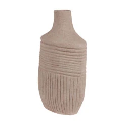 Libra Interiors Brushed Sand Textured Finish Vase -Best Home Decor Store 705063 02