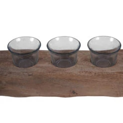 Libra Interiors Vintage Wood 8 Light Candle Holder -Best Home Decor Store 705072 02