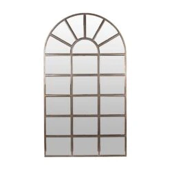 Libra Interiors Gold Blakely Arch Floor Standing Mirror