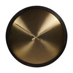 Libra Interiors Iron Dial Wall Clock With Wooden Frame Small