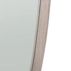 Olivia's Lesha Oak Veneer Teardrop Wall Mirror In Grey -Best Home Decor Store 73 095 zz 003