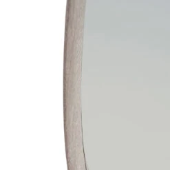 Olivia's Lesha Oak Veneer Teardrop Wall Mirror In Grey -Best Home Decor Store 73 095 zz 004