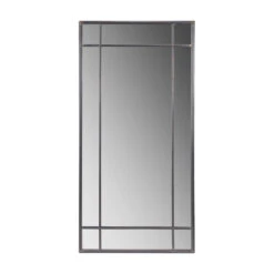 Olivia's Eliza Antiuqe Metal Rectangular Floor Mirror In Bronze