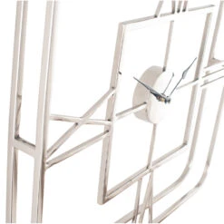 Olivia's Metal Square Wall Clock In Silver 11 Olivia's Metal Square Wall Clock In Silver -Best Home Decor Store 75 214 SI zz 004