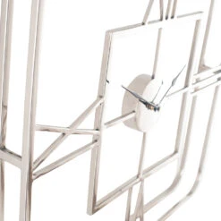 Olivia's Metal Square Wall Clock In Silver 12 Olivia's Metal Square Wall Clock In Silver -Best Home Decor Store 75 214 SI zz 005