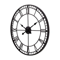 Olivia's Donnie Metal Round Skeleton Wall Clock In Black 12 Olivia's Donnie Metal Round Skeleton Wall Clock In Black -Best Home Decor Store 75 227 zz 001