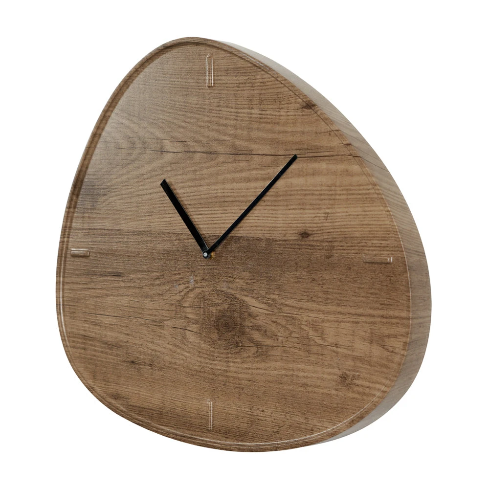 Olivia's Jalo Natural Wood Veneer Tear Wall Clock | Outlet 4 Olivia's Jalo Natural Wood Veneer Tear Wall Clock | Outlet - Image 4