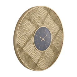 Olivia's Maggie Wall Clock In Brass Croc -Best Home Decor Store 75 235 zz 002