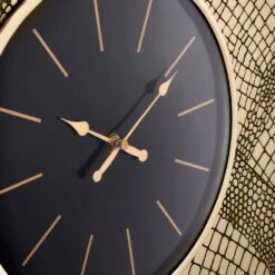 Olivia's Maggie Wall Clock In Brass Croc -Best Home Decor Store 75 235 zz 003