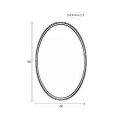 Zuiver Olivia's Nordic Living Collection - Mo Oval Mirror In Black -Best Home Decor Store 8100037 4