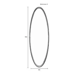 Zuiver Olivia's Nordic Living Collection - Mo Oval Mirror In Black -Best Home Decor Store 8100040 08