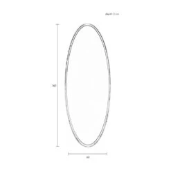 Zuiver Olivia's Nordic Living Collection Mia Oval Large Wall Mirror In White -Best Home Decor Store 8100052 05