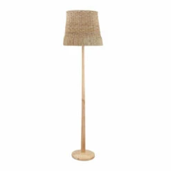 Bloomingville Kakasi Floor Lamp In Natural Rattan