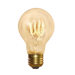 Industville Vintage Spiral LED Edison Bulb Old Filament Lamp - 5W E27 Classic A60 - Amber