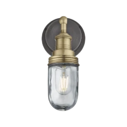 Industville Brooklyn Outdoor & Bathroom Wall Light - Brass