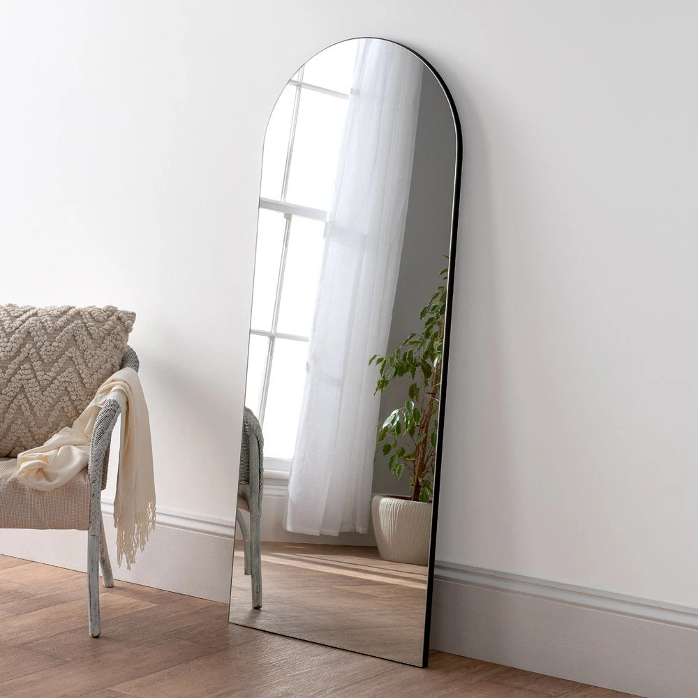 Olivia's Cora Full Length Arched Mirror In Black - 150x60cm 1 Olivia's Cora Full Length Arched Mirror In Black - 150x60cm