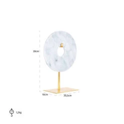 Richmond Alina White Ornament -Best Home Decor Store FO 0042 6