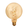 Industville Vintage Spiral LED Edison Bulb Old Filament Lamp - 5W E27 Globe G125 - Amber