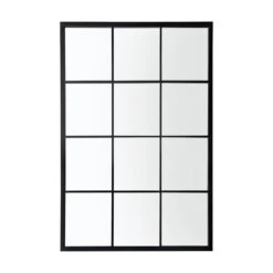 Gallery Interiors Darleen Outdoor Mirror In Black