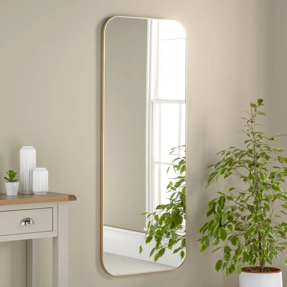 Olivia's Haiti Full Length Wall Mirror In Gold 2 Olivia's Haiti Full Length Wall Mirror In Gold - Image 2