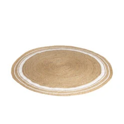 Native Home Striped Round Jute Rug 150 Cm