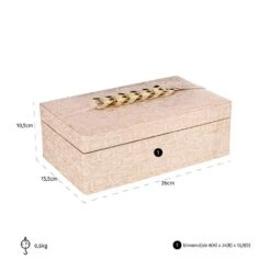 Richmond Interiors Noell Storage Box In Pink -Best Home Decor Store JB 0043 6