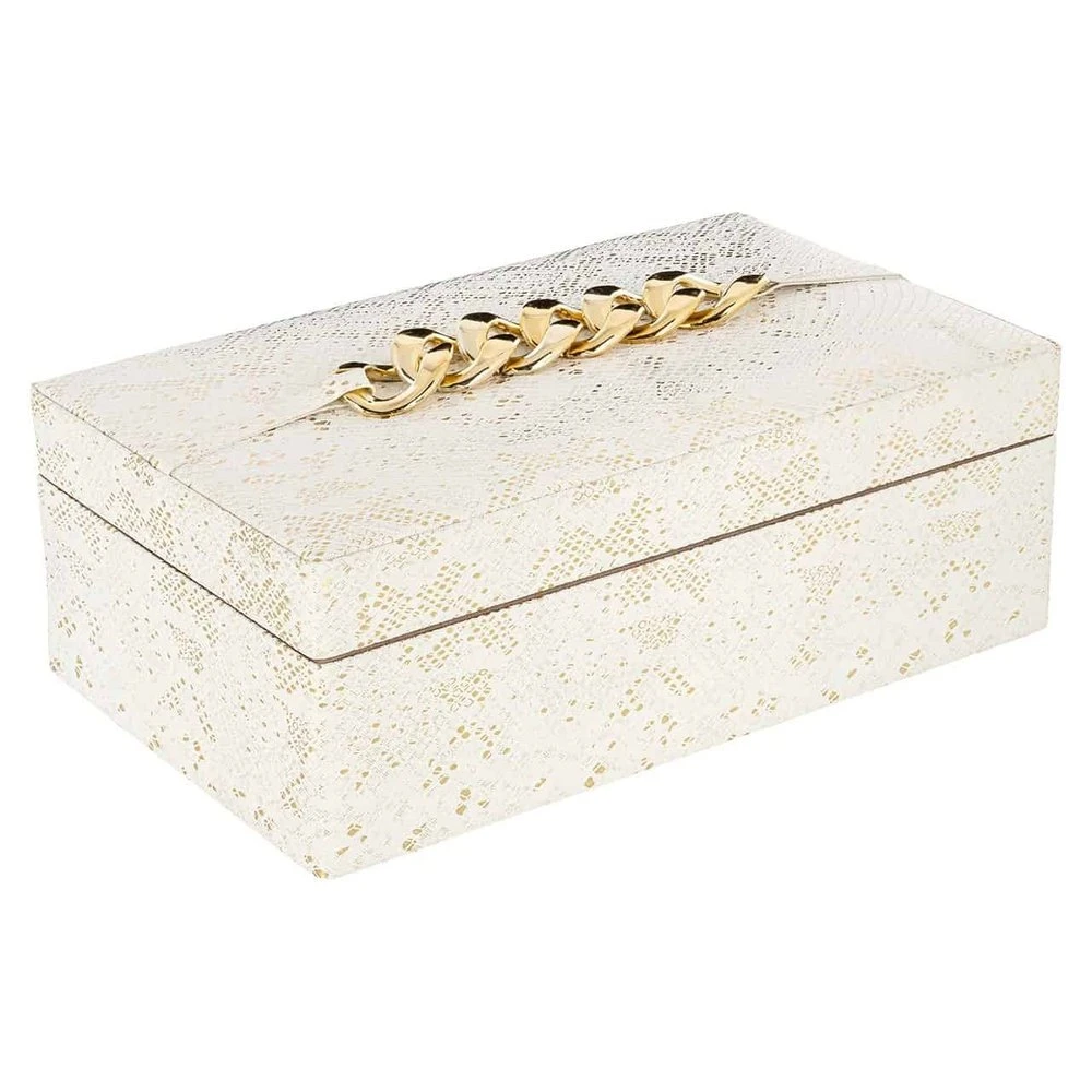 Richmond Interiors Noell Storage Box In White 1 Richmond Interiors Noell Storage Box In White