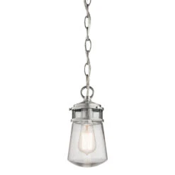 Elstead Lyndon Outdoor Chain Lantern Brushed Aluminum