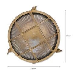 Garden Trading Devonport Round Wall Light Brass -Best Home Decor Store LABR01 portrait 9 61701.1638469503